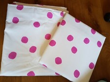 NEXT Girl's Pink Polka Blackout Thermal Pencil Pleat Curtains 168(W)x137cm