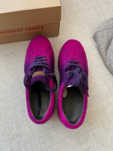 Scarpe da ginnastica Camper viola rosa lana nuove con scatola taglia donna 36 eur 6 US 3 UK - Foto 6 di 12