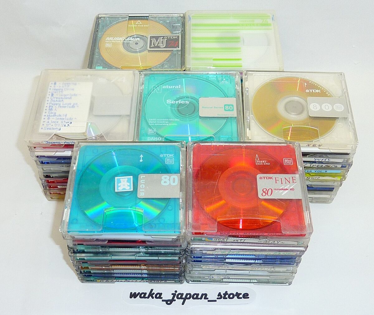 Lot of 30 MD Mini Discs Sony, TDK, etc./74, 80/mix Recorded, no case, all used | eBay Lot of 30 MD Mini Discs Sony, TDK, etc./74, 80/mix Recorded, no case, all used | eBay