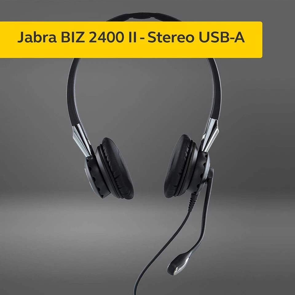 Jabra Biz 2400 II USB Duo CC MS Wired Headset - Image 3 of 4