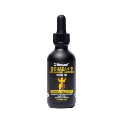 New Life Cykel Chaga + Wild Harvested Kakadu Plum 60ml Nature's Black Gold
