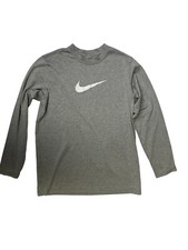 Nike Gray Youth Large Long Sleeve Dri-Fit EUC