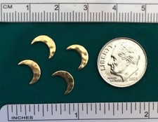 Hammered CRESCENT MOONS for Traditional 1:9 Scale Model Horse Costumes - GOLD