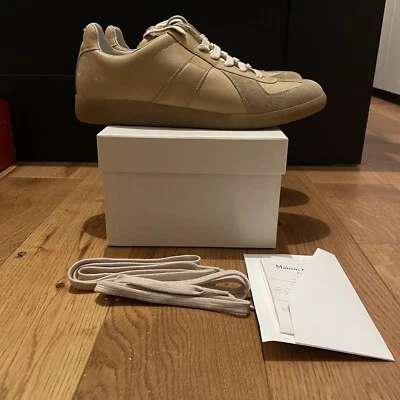 Maison Margiela Replica Sneakers Rare Veg Tan Colorway Sz 41 EU Brand New  - Photo 1/4
