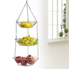 Hängekorb Hänge Etagere Obstkorb Küchenampel Obsthängekorb 3 Etagen Körbe