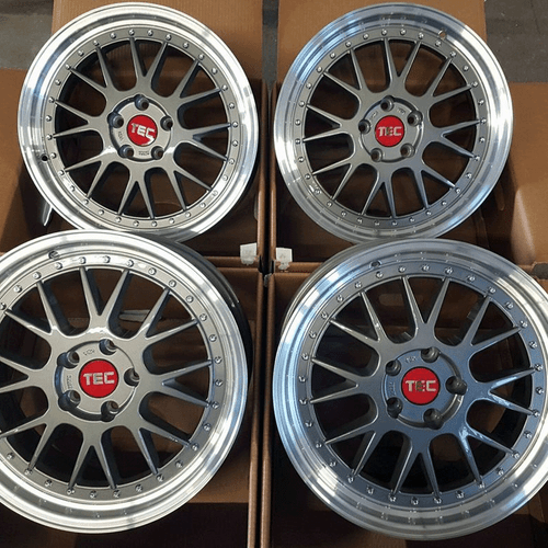 18 Zoll T1 Stufentiefbett Alufelgen 8x18 4x100 ET35 platingrau für Fiat und Opel - Bild 5 von 8