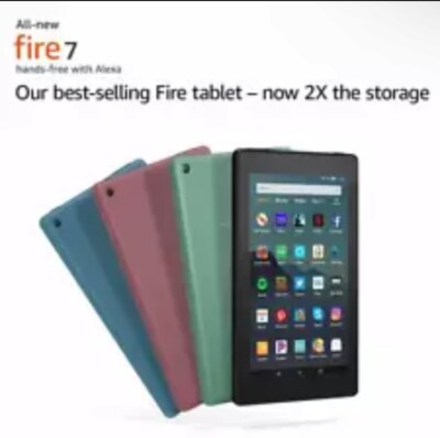 All-New Amazon Fire 7 Tablet with Alexa 7'' Display 16 32 GB 9th Generation 2019