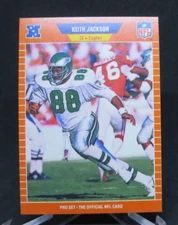 1989 Pro Set Keith Jackson RC Philadelphia Eagles #318 PACK FRESH #2