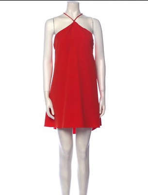 Milly Racerback Cascade Dress In Orange Size 12