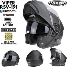 2022 VIPER RS-V191 BLINC BLUETOOTH FLIP FRONT MOTORBIKE MOTORCYCLE CRASH HELMET