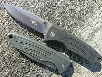 Leichtes Taschenmesser Klappmesser Einhandmesser Messer Rostfrei schwarz