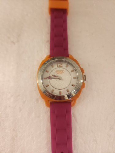 COACH BOYFRIEND SILICON COLORBLOCK STRAP COACH W1051 - Picture 2 of 7
