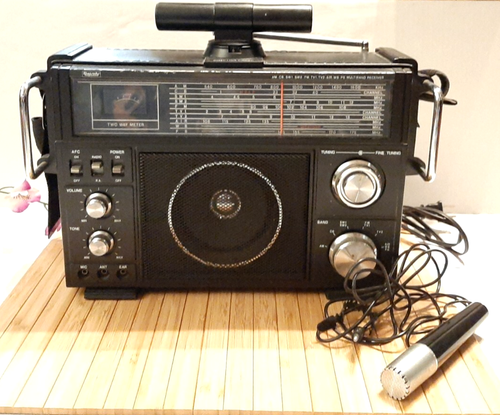 Vintage Rhapsody AM CB SW1 SW2 FM TV1 TV2 AIR WB PB MULTIBAND RECEIVER RY-610
