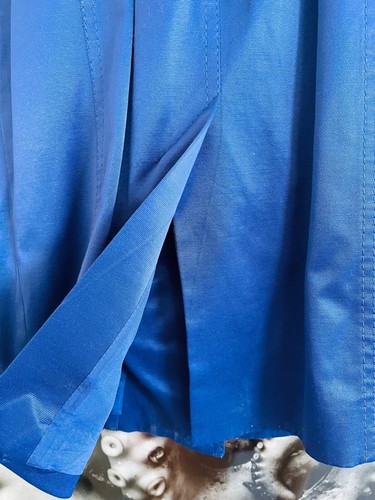 Vestido de safari camisa motera Karen Millen azul profundo con cremallera. Talla UK6/XS - Imagen 6 de 8