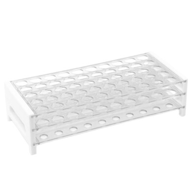 Test Tube Rack, Plastic, 15/18mm, 50 Holes, Karter Scientific 208U2 (Single)
