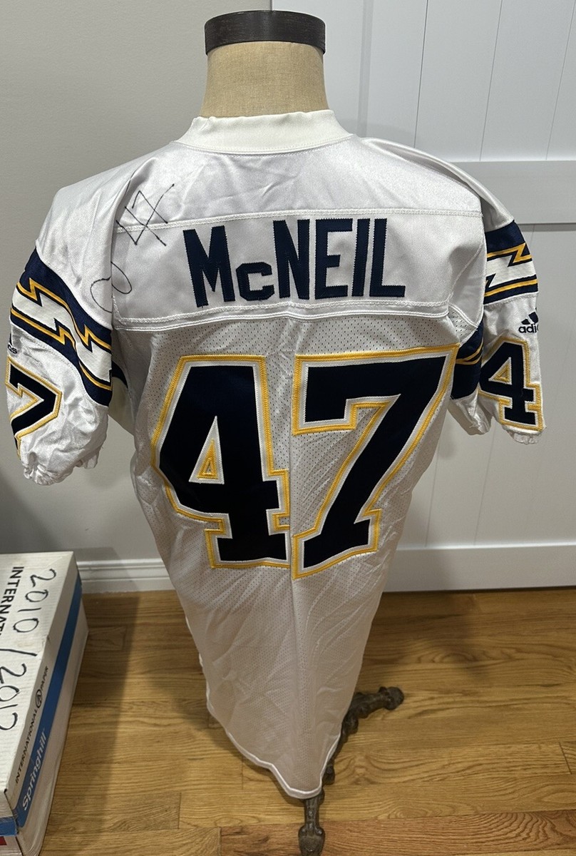 2001 San Diego Chargers Ryan McNeil Game Team Issued Signed