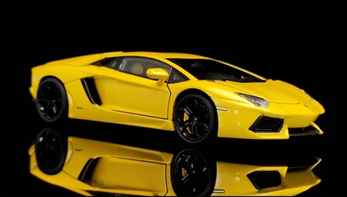 AUTOart 1/43 Alloy fully open car model Lamborghini Aventador LP700-4 Yellow - Picture 6 of 11