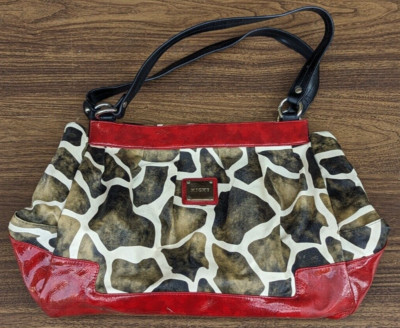 Miche Large Animal Print Faux Leather Tote Shoulder Bag Purse