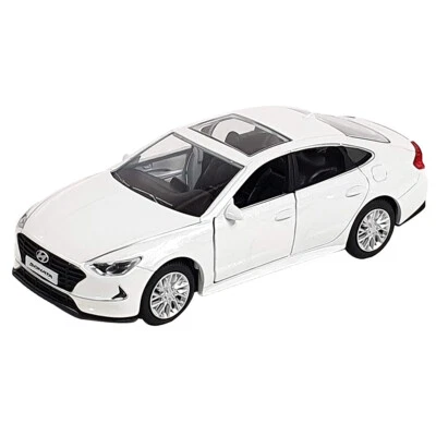 Hyundai Motors SONATA échelle 1:38 mini miniature réplique voiture jouet blanc - Photo 1/4
