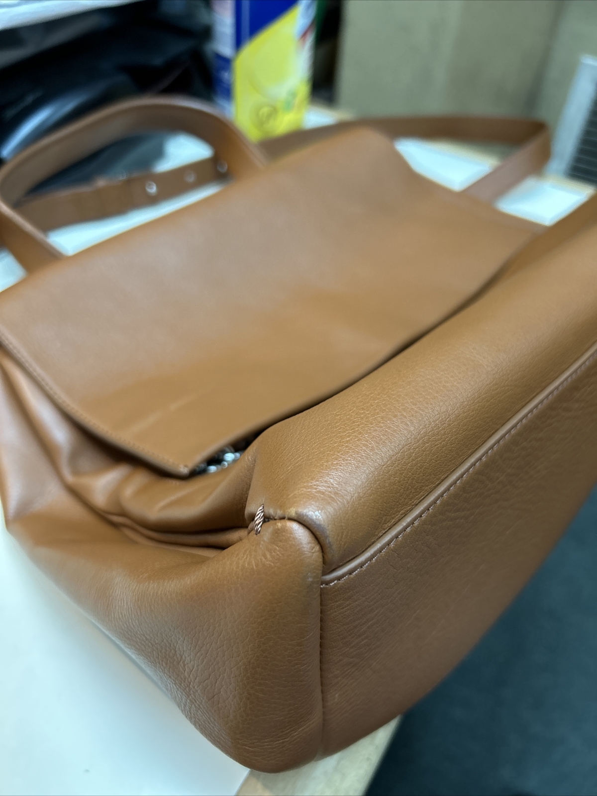 Givenchy Pandora Large Brown Leather Shoulder Bag - image 8