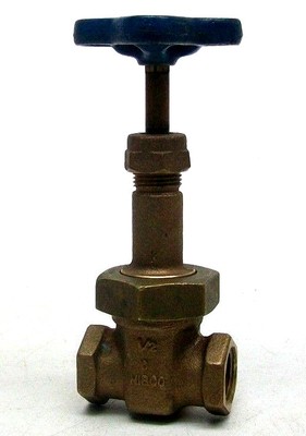 NOS NIBCO T-134/T-124 1/2'' NPT BRONZE GATE VALVE UNION BONNET 150SWP 300WOG KB