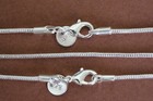 Snake Chains 2 Mm 16-24" Silver Plated Wholesale Lots Necklace Bulk