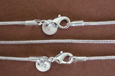 Snake Chains 2 MM 16-24" Silver Plated Wholesale Lots Necklace Bulk