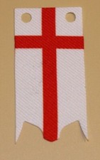 Banner Fahne Ritter Ritterburg Burg weiß schwarz Kreuz  (19)