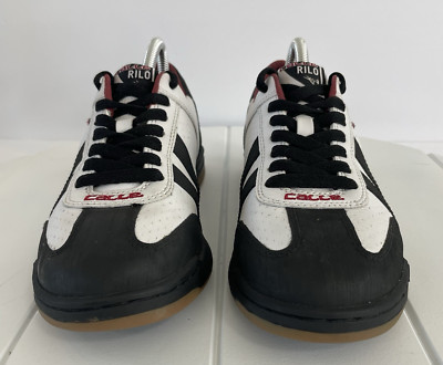 CALLE RIO Rilo Black & White Street Soccer Sneaker Low Top Shoes Sz. 7.5 UK 7