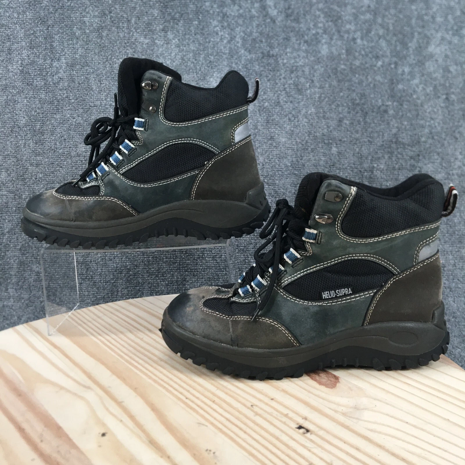 Snow Gear Hiking Boots Mens 8 Gray Leather Lace Up Round Toe Ankle Top Logo
Opens in a new window or
