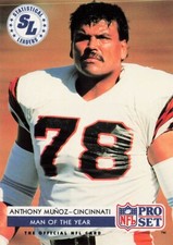 Anthony Munoz Man Of The Year Statistical Leaders 1992 ProSet Football Card #4