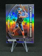 2020 Panini Prizm Draft Picks Power Surge #3 Austin Hendrick Silver Reds