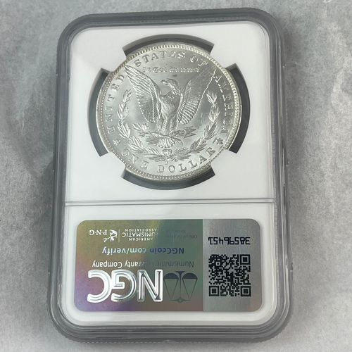 Set of (7) NGC Morgan Silver Dollars MS 63 - Various Years & Mints - Picture 9 of 15