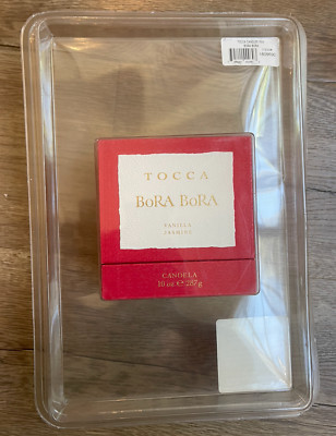 NEW in box TOCCA Bora Bora Vanilla Jasmine CANDELA 10 OZ Candle *Great Gift*