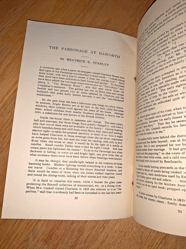 1951 Book THE ENDURING BRONTES from the Brontes Society, Haworth United Kingdom - Picture 8 of 12