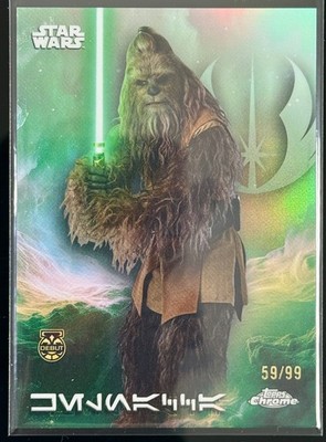 2025 Topps Chrome Star Wars Kelnacca Kashyyyk Green Refractor 59/99 #AV-73
