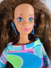 Vintage Barbie Totally Hair Teresa Mattel 1991 Original Dress + Jewelry (21262)