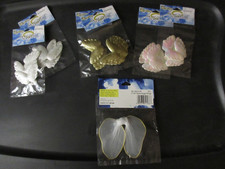 Lot of 6 packs Puffy Metallic 2  Angel Wings Craft DIY Projects