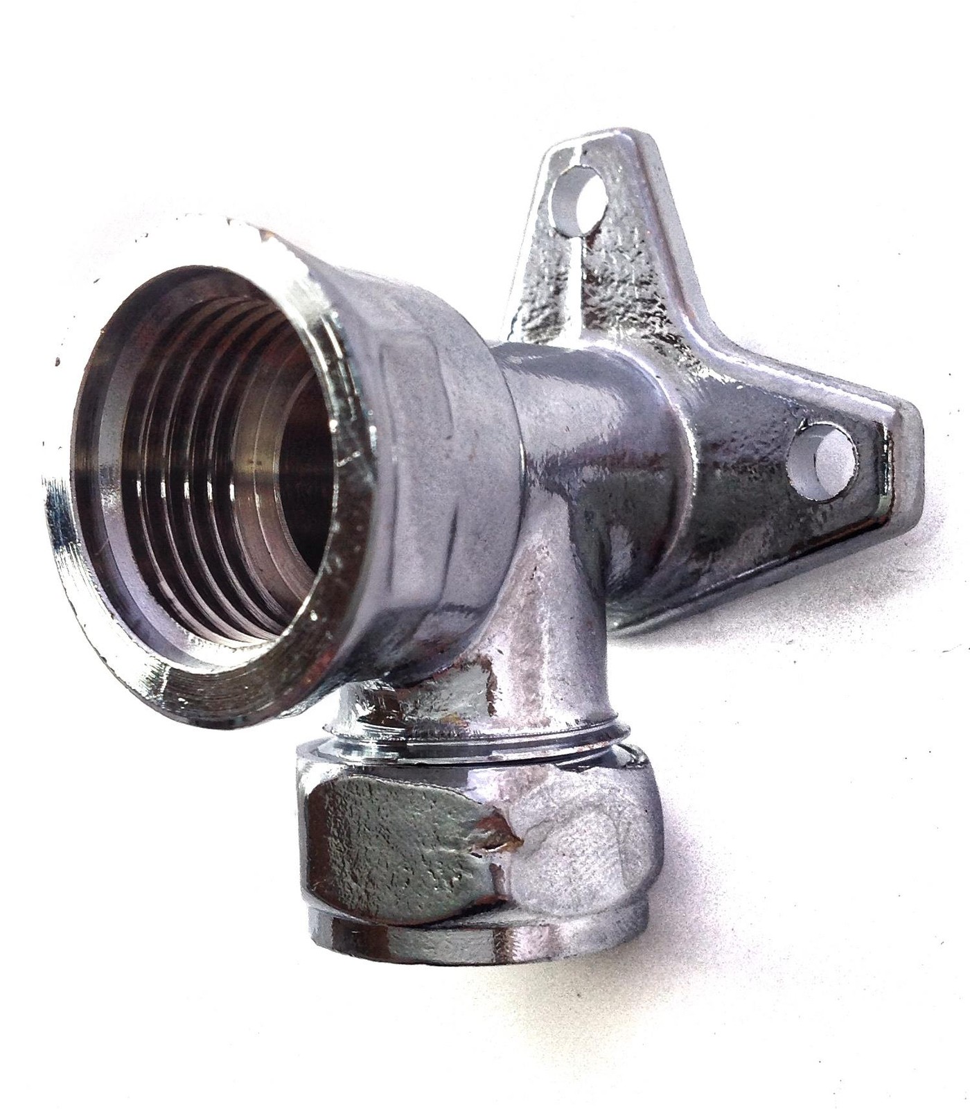 PrimaPlus Chrome Wallplate Elbow 15mm x 1/2""Fi - Image 5