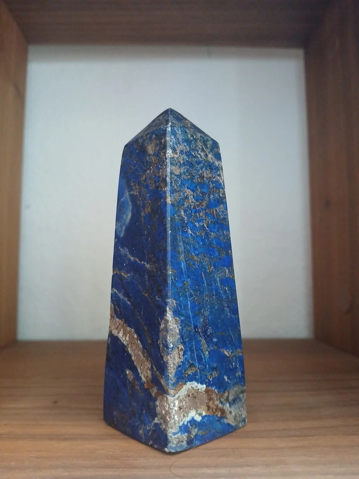 Natürlicher Lapislazuli Obelisk 304 Gramm - Bild 2 von 4
