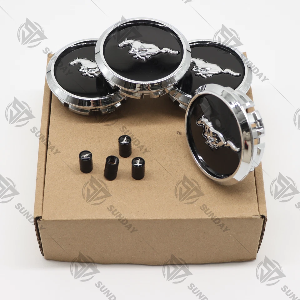 Set of 4 For Mustang Mach-E center Caps P/N 5W1J-1A096-BA BR33-1A096-BA #3589 Foto 4 de 4