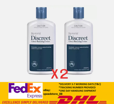 2x Restoria Discreet Unisex Color Restoring Cream - Natural 250ml