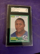 1989 Score #257 Barry Sanders RC Detroit Lions Rookie Card NM-MINT HOF-SGC 8.5. rookie card picture