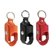 Leather Inhaler Case Leather Inhaler Holder Keychain PU Leather Storage Modern