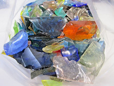 Lrg Bag 4lb 14oz Crushed Glass for Resin Art, DIY Crafts, and Home Decor med-lrg