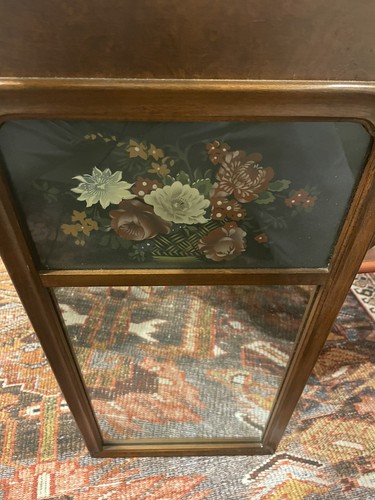 Vintage Hitchcock Colonial Federal Maple Painted Floral Wall Mirror 32.5” - Afbeelding 14 van 17