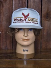 Vintage Winston Million Nascar Series Mesh Back Snapback Hat Union Made in USA