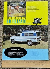 Classic Caps Truck Covers Camper Shells Dealer Stamped Sales Brochure 1970s