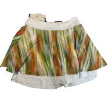 Calia Women's Double Layer Mesh Golf Skort 15" L Skirt Filtered Floral Medium
