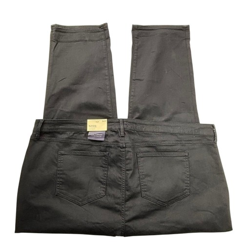 NYDJ Margot Girlfriend Women's Plus Size 24W Black Stretch Jeans 48"Wx28.5"I NEW - Picture 4 of 21